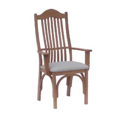 amish upholsetered formal arm chair