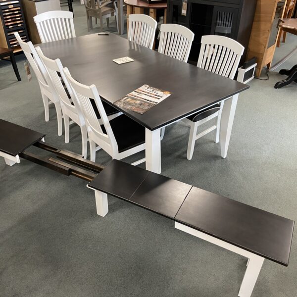 Extendable Daniels Amish Dining Bench - Barstools and Dinettes