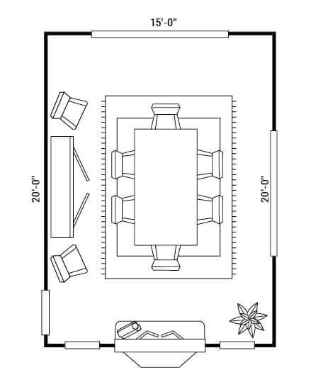 floor-plan-x6 for custom dining
